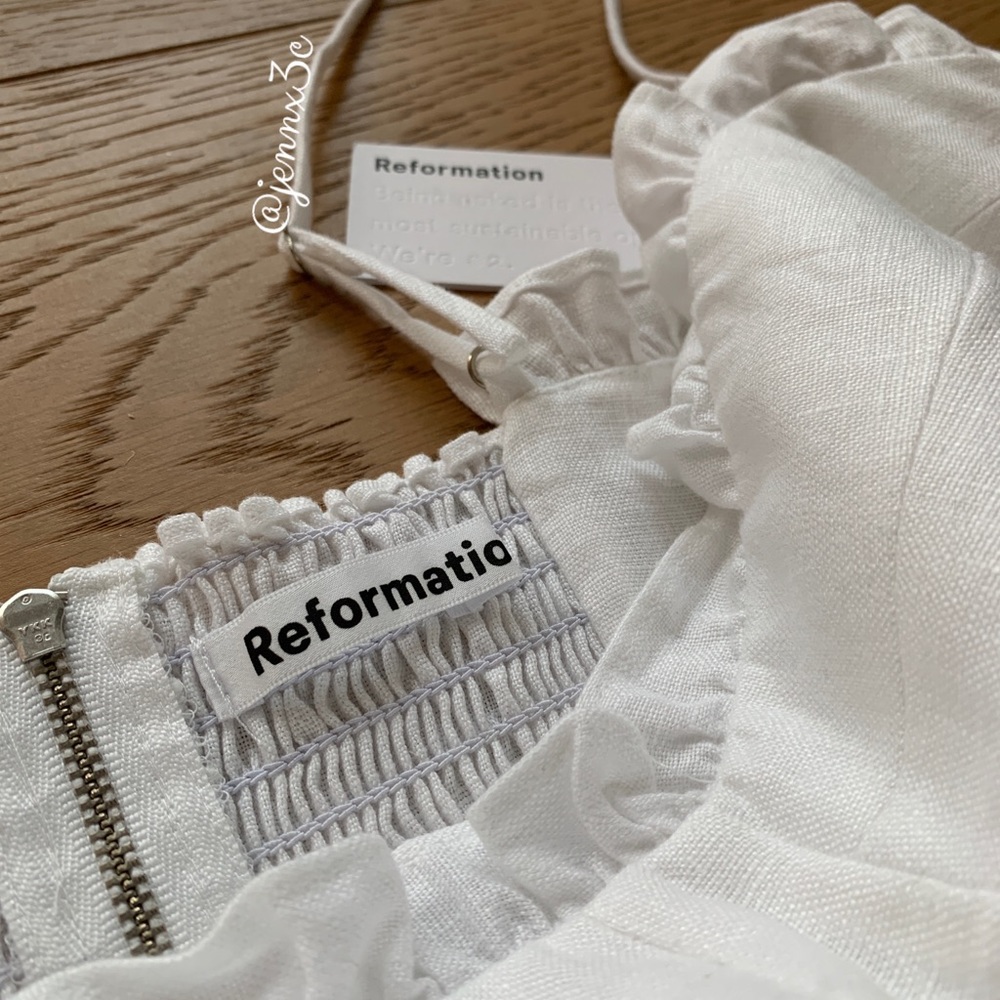 ❌[SOLD]❌Reformation Prune Dress || White - Picture 7 of 15